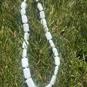 Milk glass Necklace